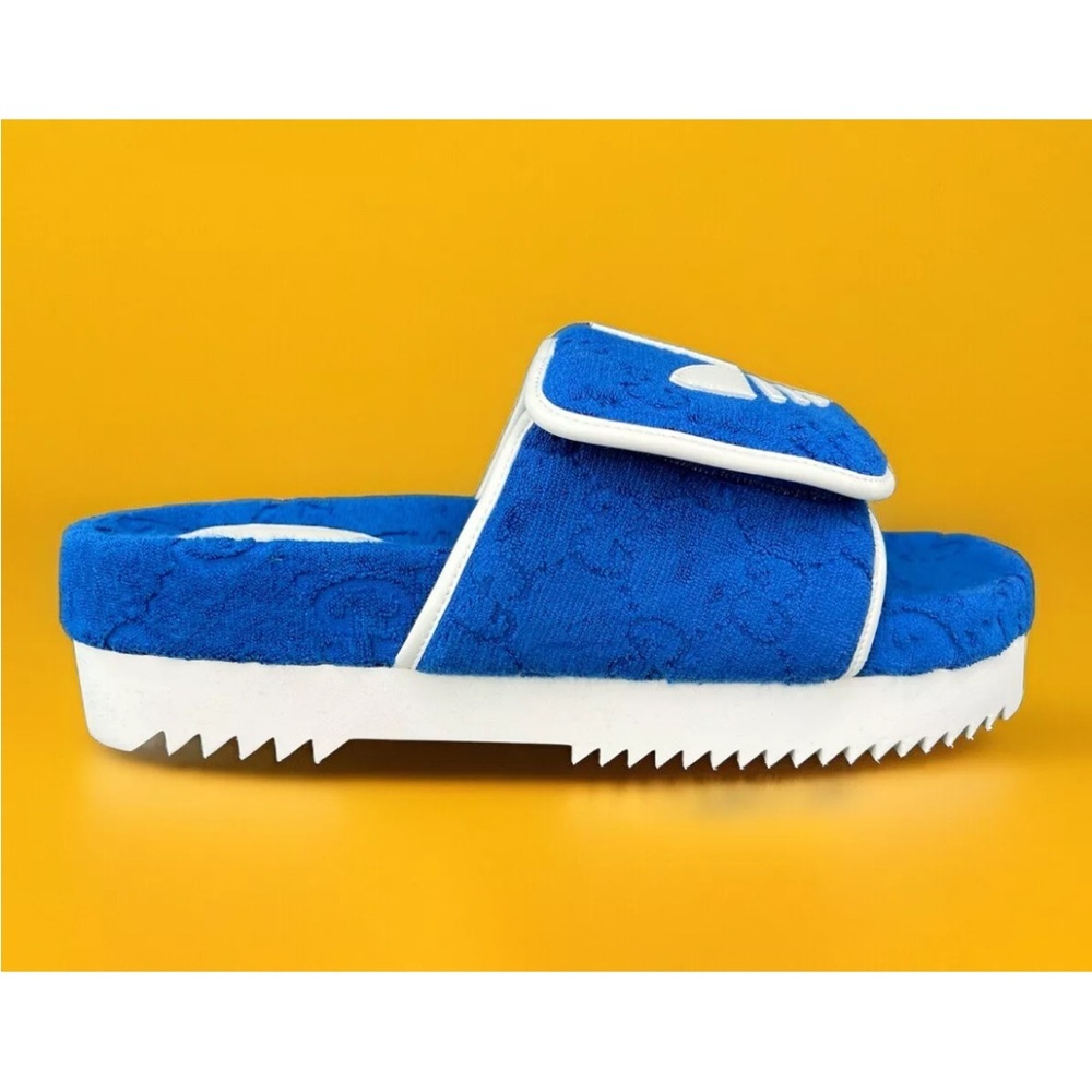 Gucci X Adidas GG Magic Sponge Demetra Vegan Logo Slide UK 11 - US 11.5 - EU 45 - Picture 4 of 13